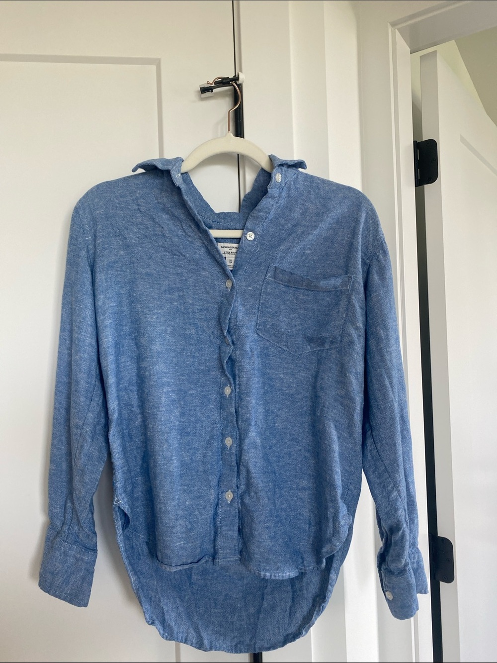 Banana Republic Blue Button-Down Shirt